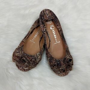 Jeffrey Campbell Flats Brown Python Leather Zipper